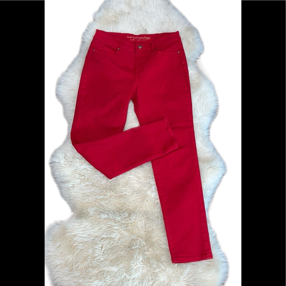 Soft Surroundings red jeans. Size S. Perfect.